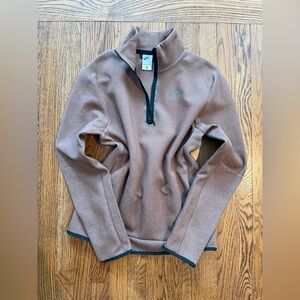 Nike Women’s 1/4 Zip Mock Neck Pullover Medium Brown NWOT